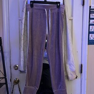 DKNY Sport joggers  Lavender with white stripes down the side